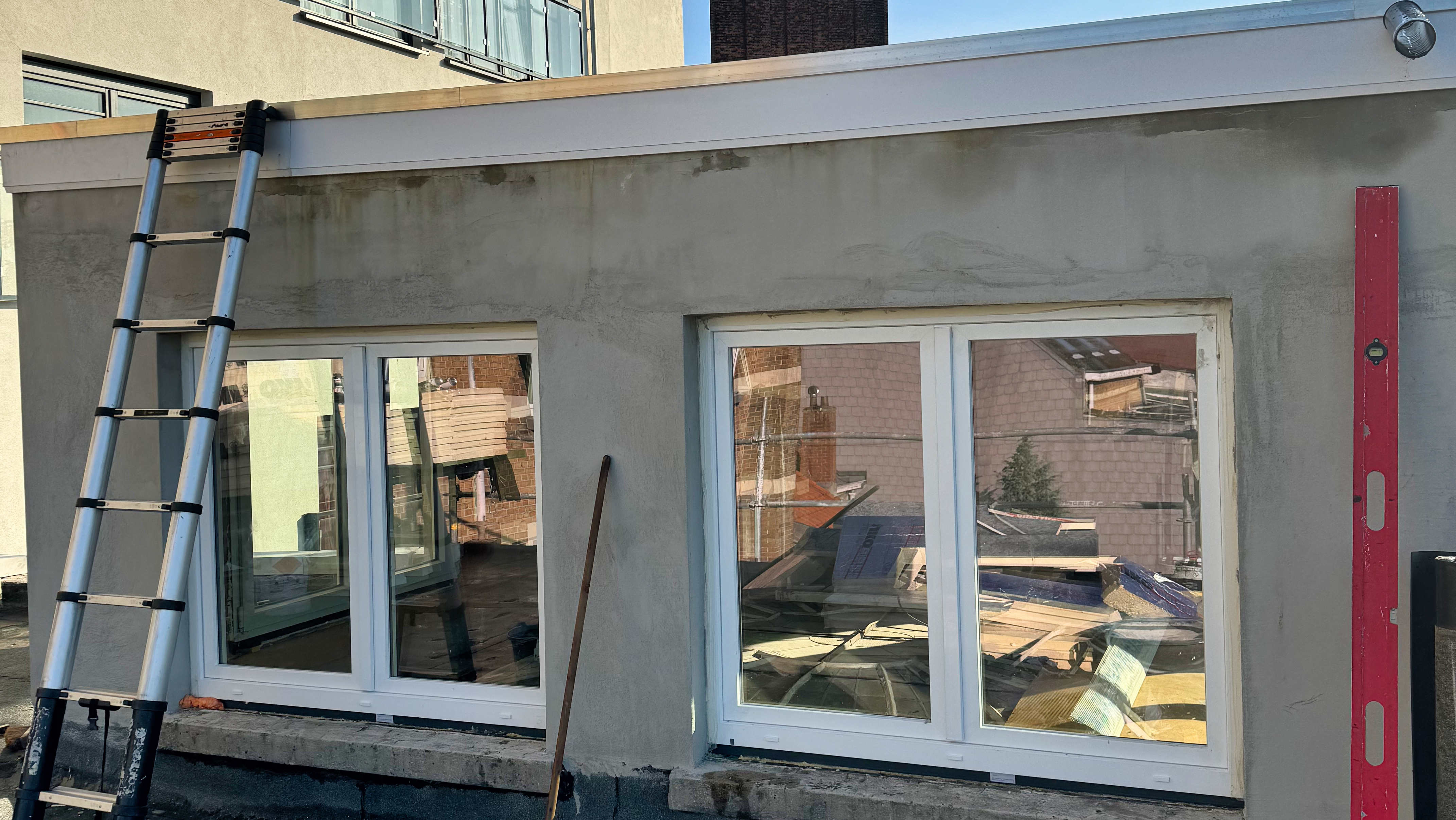 nouveaux châssis blancs en PVC remplacés 